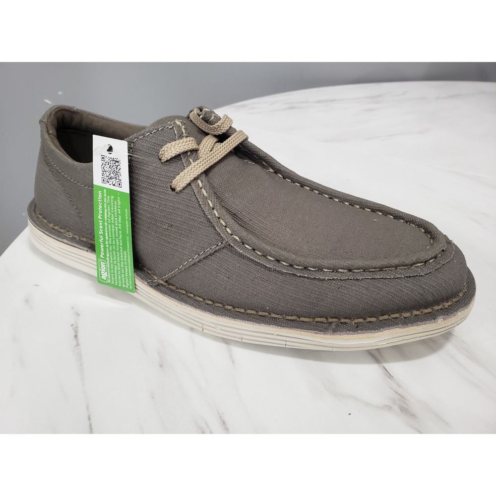 Clarks 15522 Forge Run Olive Canvas Comfort Pinch Moc Sneakers Shoes Mens‎ 7.5